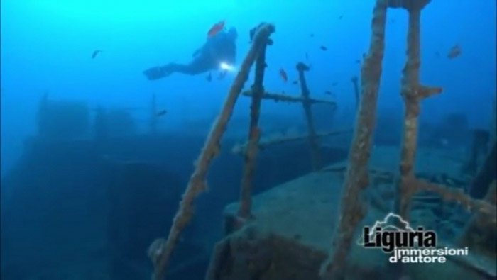 Immersione a Sestri Levante (GE): relitto del Cargo Armato UJ 2207
