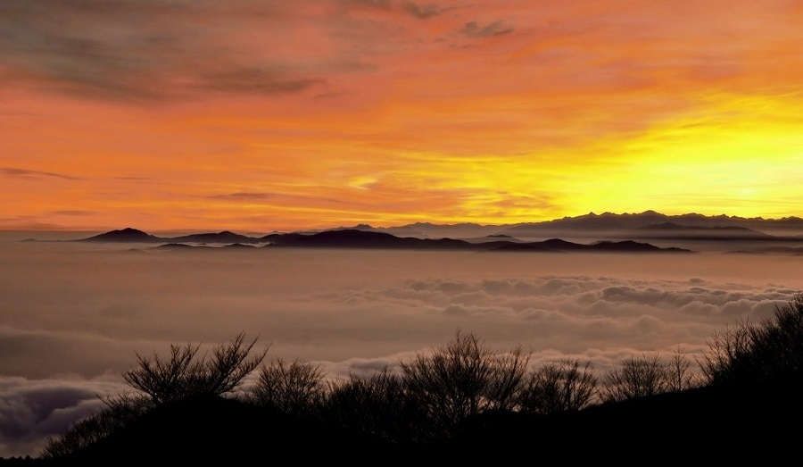 tramonto sul Beigua, ph: Gabriella Motta