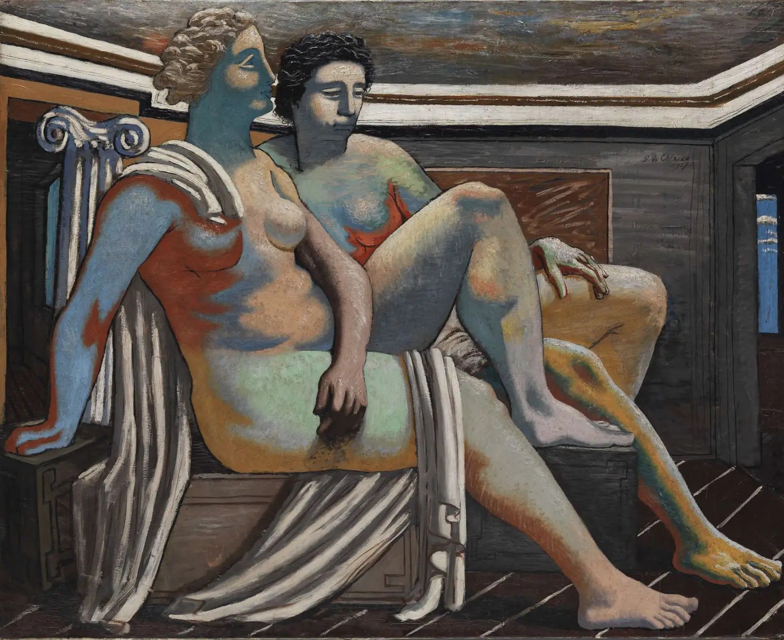 De Chirico, Due figure mitologiche